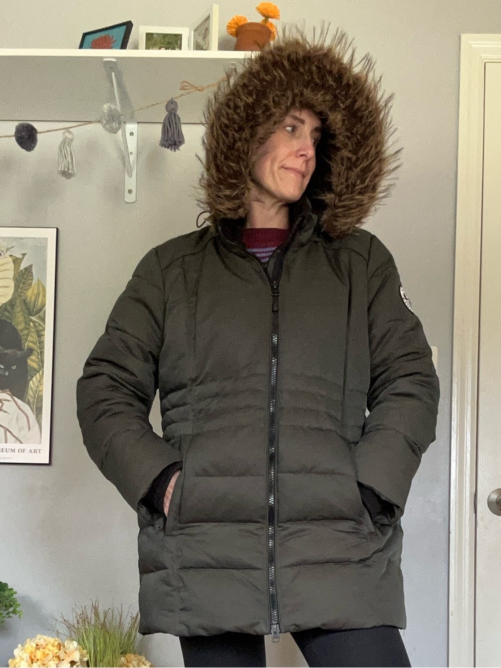 Arctic Expedition Women’s Mid-Length Winter Parka – Faux Fur Hood – Water-Resist